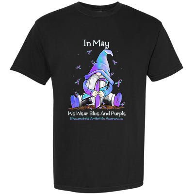 Rheumatoid Arthritis In May We Wear Blue And Purple Garment-Dyed Heavyweight T-Shirt