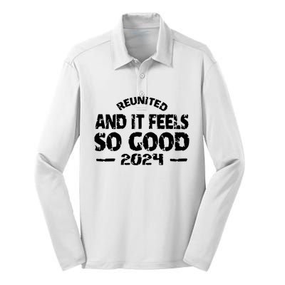 Reunited And It Feels So Good 2024 Silk Touch Performance Long Sleeve Polo