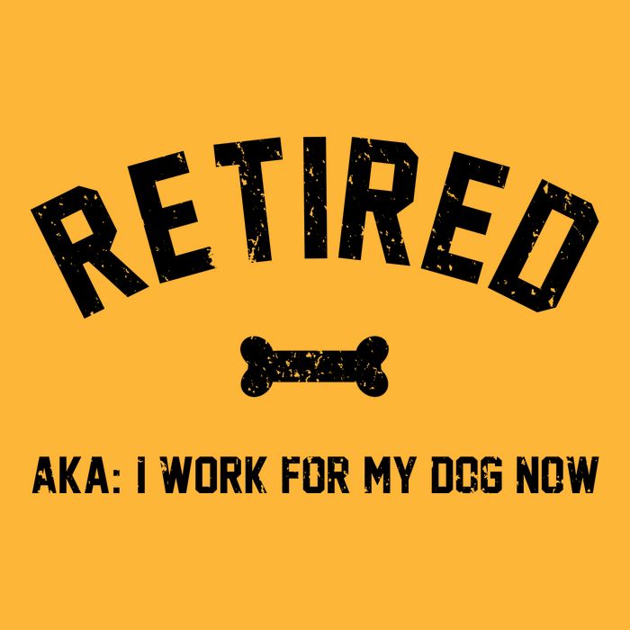 Retired Aka I Work For My Dog Now Premium T-Shirt