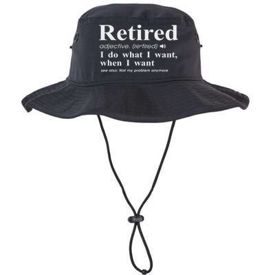 Retired Adjective I Do What I Want When I Want Legacy Cool Fit Booney Bucket Hat