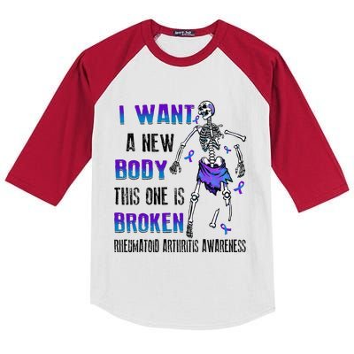 Rheumatoid Arthritis I Want A New Body This One Is Broken Kids Colorblock Raglan Jersey