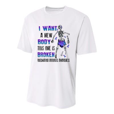 Rheumatoid Arthritis I Want A New Body This One Is Broken Youth Performance Sprint T-Shirt