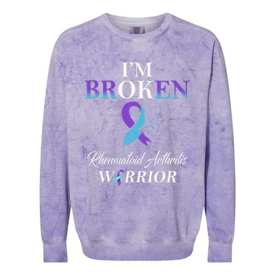 Rheumatoid Arthritis IM Broken Colorblast Crewneck Sweatshirt