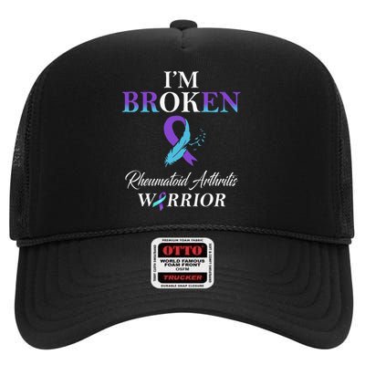 Rheumatoid Arthritis IM Broken High Crown Mesh Back Trucker Hat