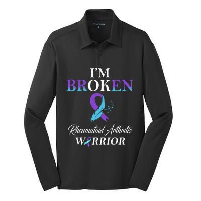 Rheumatoid Arthritis IM Broken Silk Touch Performance Long Sleeve Polo