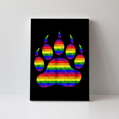 Rainbow Bear Paw Canvas