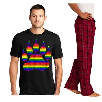 Rainbow Bear Paw Pajama Set