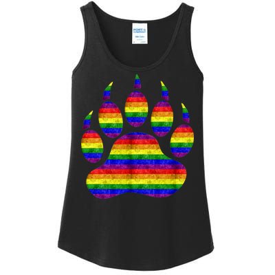 Rainbow Bear Paw Ladies Essential Tank