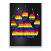 Rainbow Bear Paw Poster