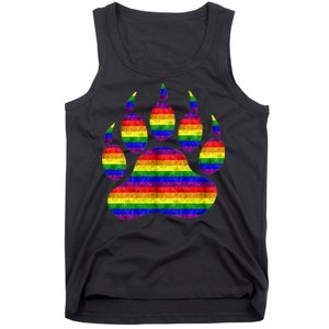 Rainbow Bear Paw Tank Top