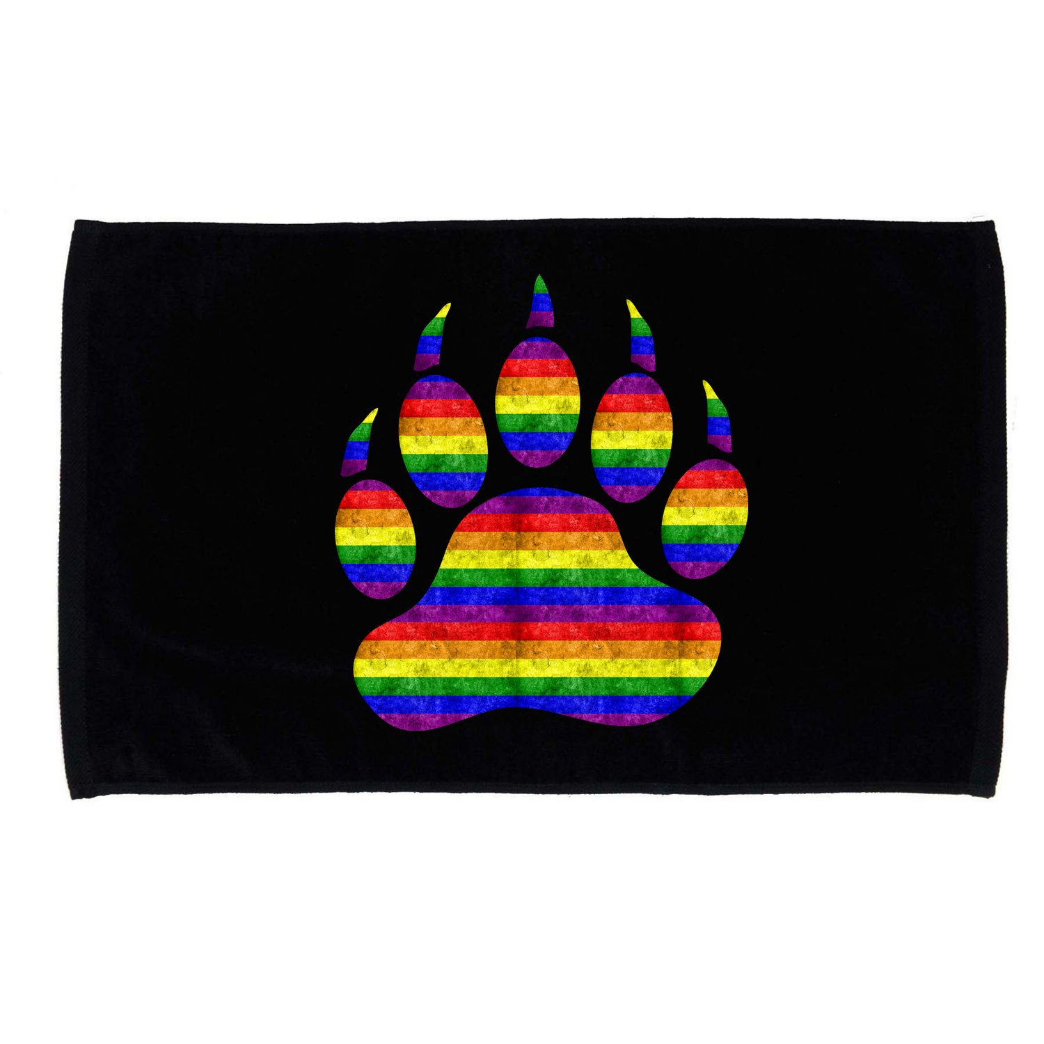 Rainbow Bear Paw Microfiber Hand Towel