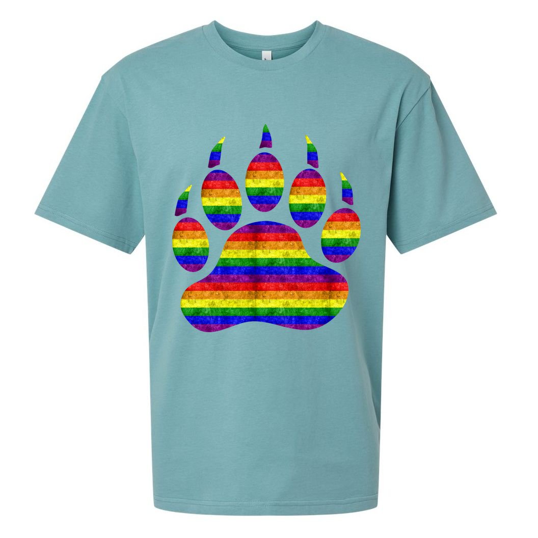 Rainbow Bear Paw Sueded Cloud Jersey T-Shirt