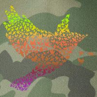 Rainbow Bird Abstract Flock Legacy Tie Dye Trucker Hat