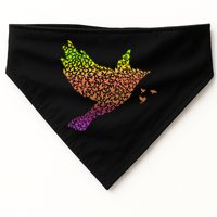 Rainbow Bird Abstract Flock USA-Made Doggie Bandana