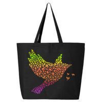 Rainbow Bird Abstract Flock 25L Jumbo Tote