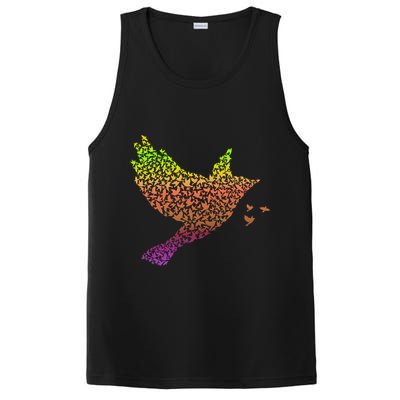 Rainbow Bird Abstract Flock PosiCharge Competitor Tank