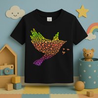 Rainbow Bird Abstract Flock Toddler T-Shirt