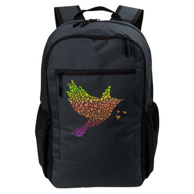 Rainbow Bird Abstract Flock Daily Commute Backpack