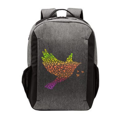 Rainbow Bird Abstract Flock Vector Backpack