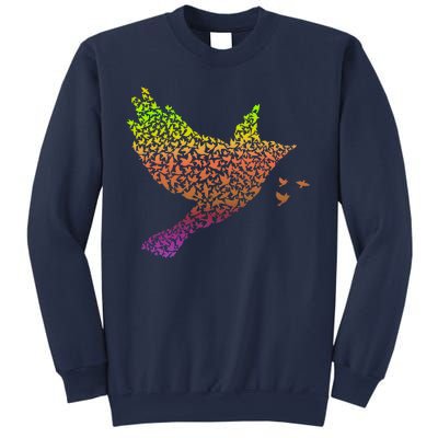 Rainbow Bird Abstract Flock Sweatshirt