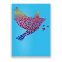 Rainbow Bird Abstract Flock Poster