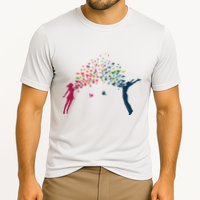 Rainbow Bird Flock Boy And Girl Cooling Performance Crew T-Shirt
