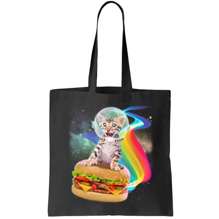 Rainbow Burger Space Cat Bag