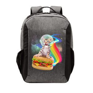 Rainbow Burger Space Cat Vector Backpack