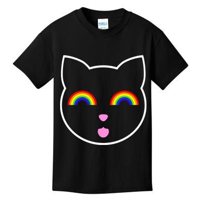 Rainbow Cat LGBT Ally Kids T-Shirt