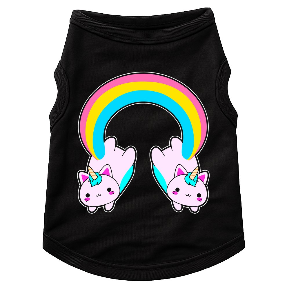 Rainbow Cat Twin Caticorns Doggie Tank