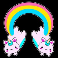 Rainbow Cat Twin Caticorns Doggie Tank