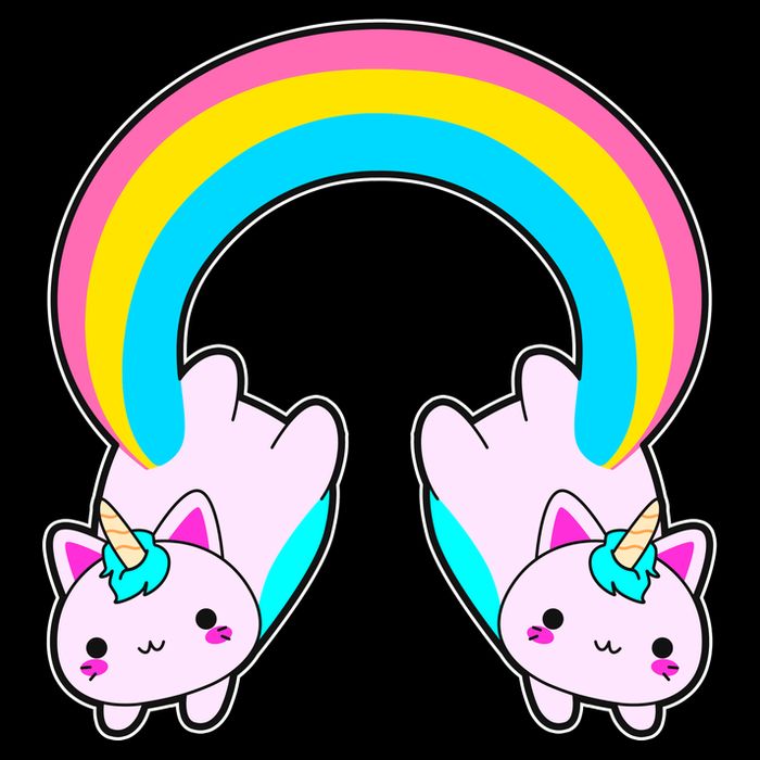 Rainbow Cat Twin Caticorns Doggie Tank