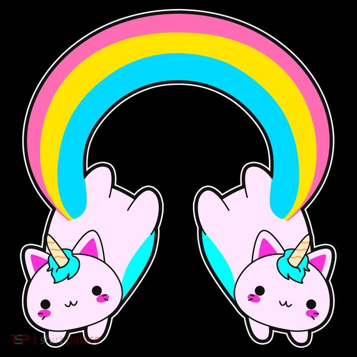 Rainbow Cat Twin Caticorns Backpack