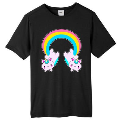 Rainbow Cat Twin Caticorns Tall Fusion ChromaSoft Performance T-Shirt