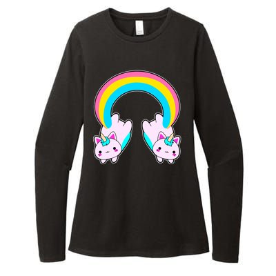 Rainbow Cat Twin Caticorns Womens CVC Long Sleeve Shirt