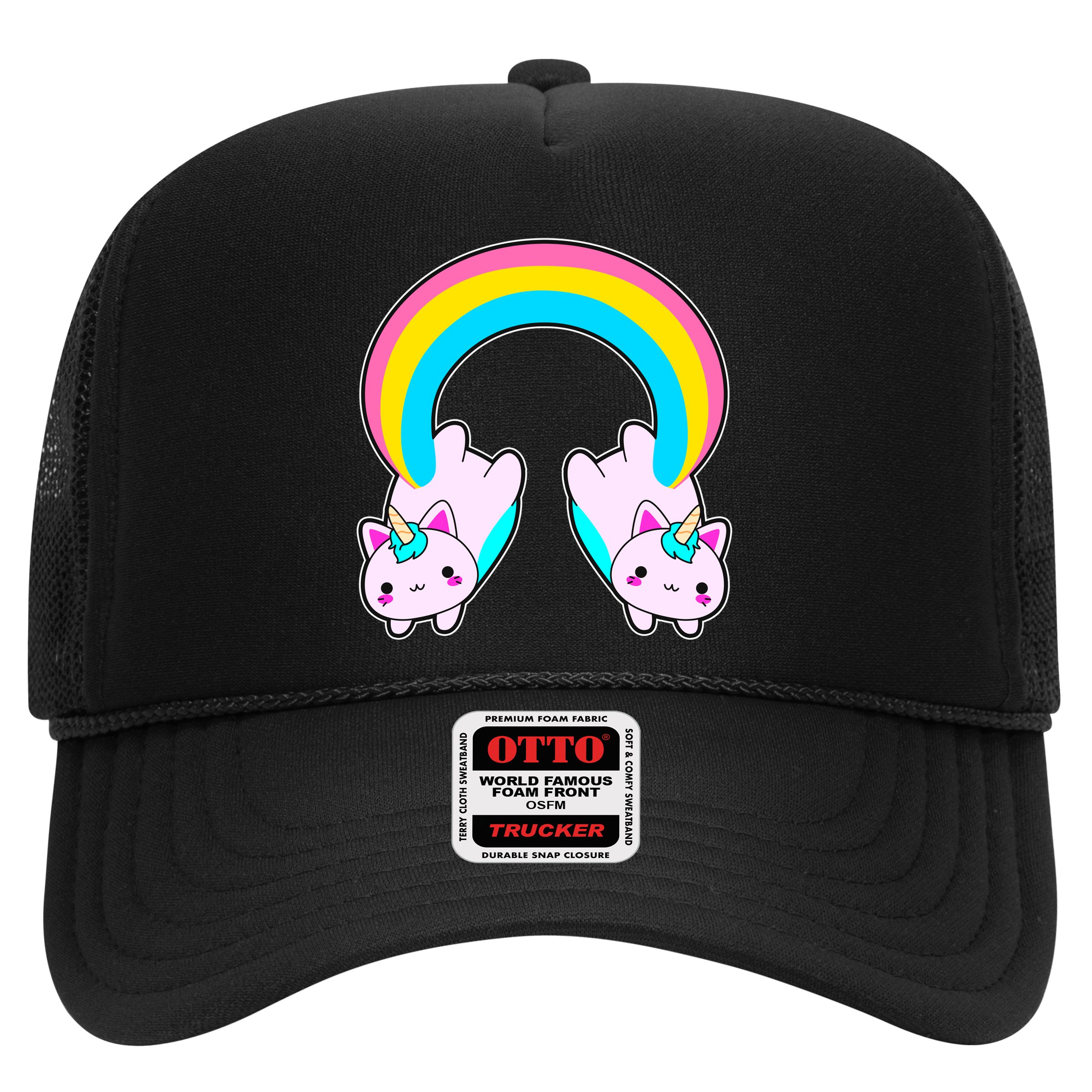 Rainbow Cat Twin Caticorns Hat