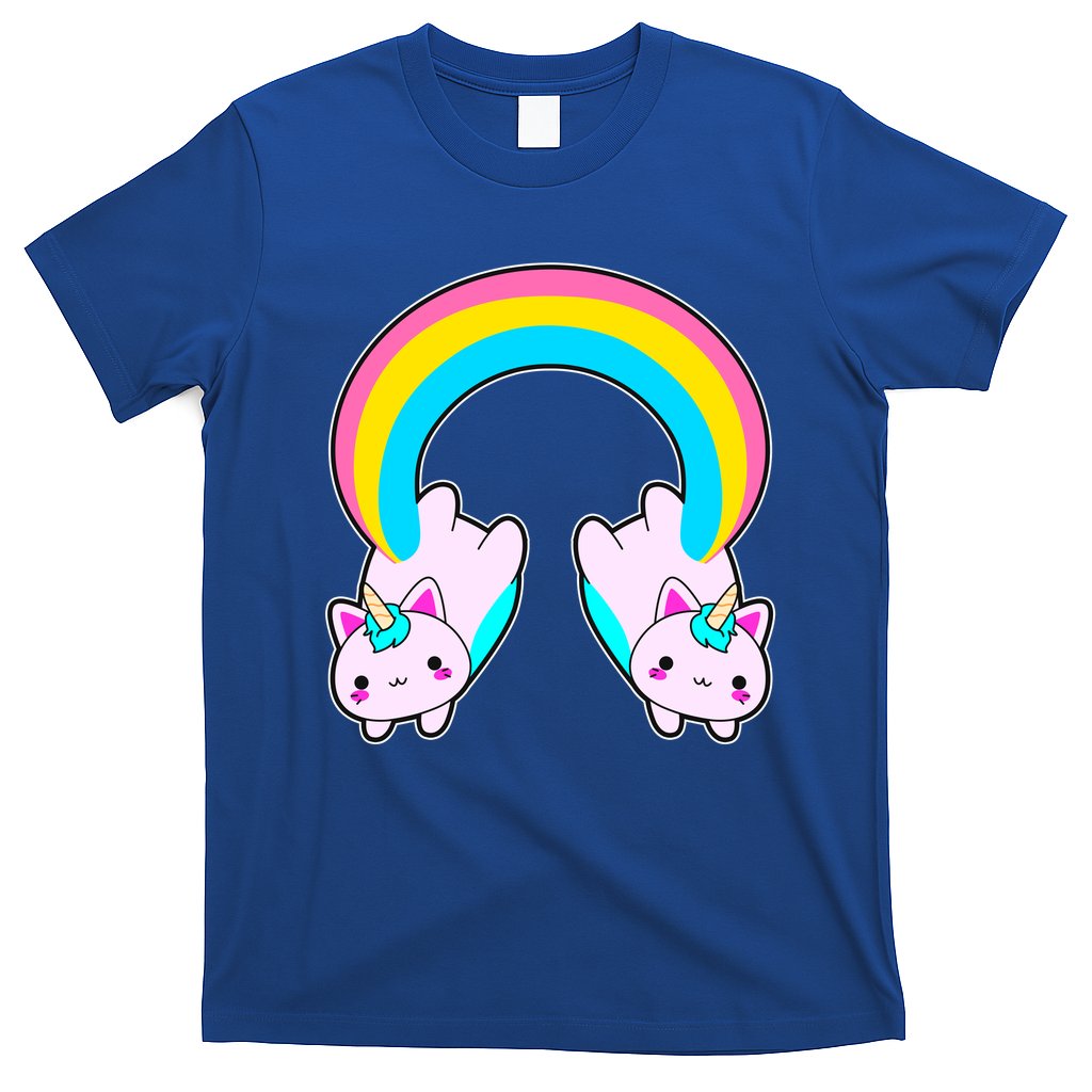 Rainbow Cat Twin Caticorns T-Shirt