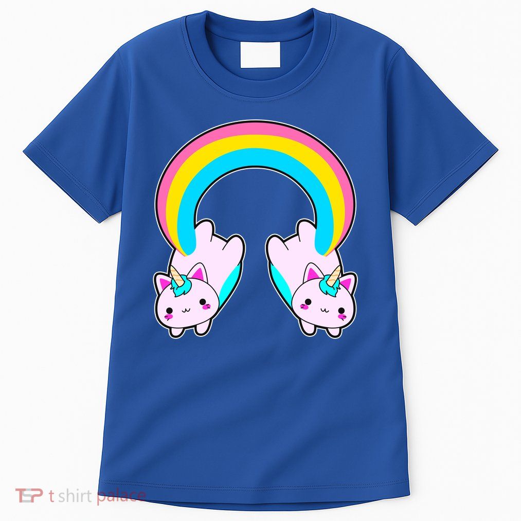 Rainbow Cat Twin Caticorns Tall T-Shirt