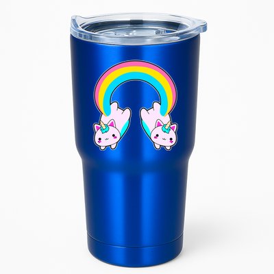 Rainbow Cat Twin Caticorns Tumbler