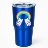 Rainbow Cat Twin Caticorns Tumbler