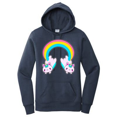 Rainbow Cat Twin Caticorns Women's Pullover Hoodie