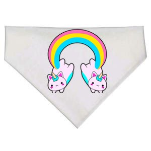 Rainbow Cat Twin Caticorns USA-Made Doggie Bandana