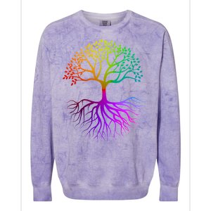 Rainbow Colorful - Tree Of life Colorblast Crewneck Sweatshirt