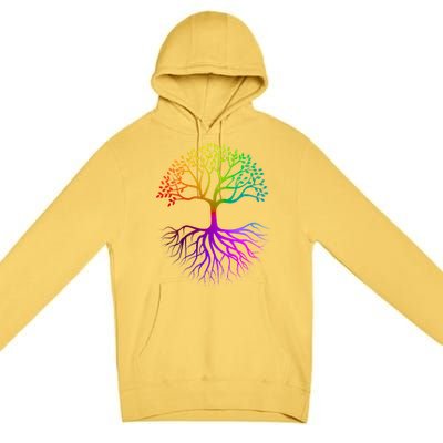 Rainbow Colorful - Tree Of life Premium Pullover Hoodie