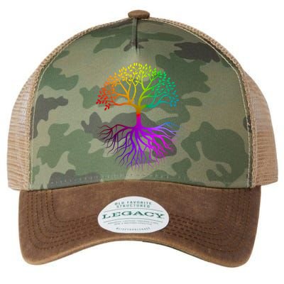 Rainbow Colorful - Tree Of life Legacy Tie Dye Trucker Hat