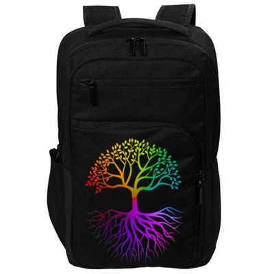 Rainbow Colorful - Tree Of life Impact Tech Backpack