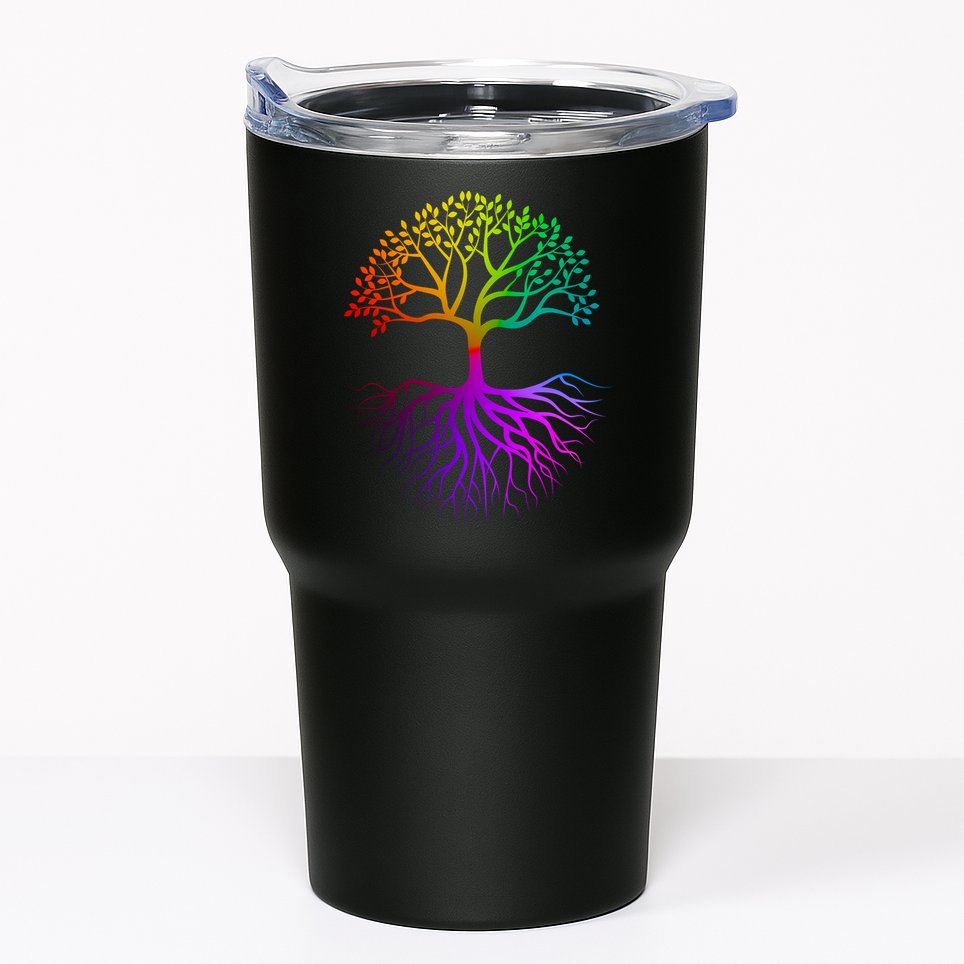Rainbow Colorful - Tree Of life Tumbler