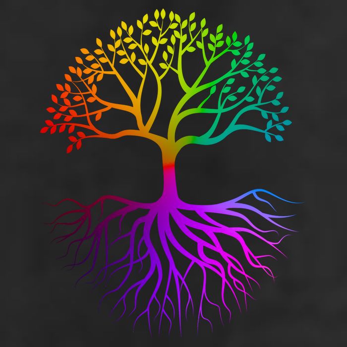 Rainbow Colorful - Tree Of life Trucker Hat