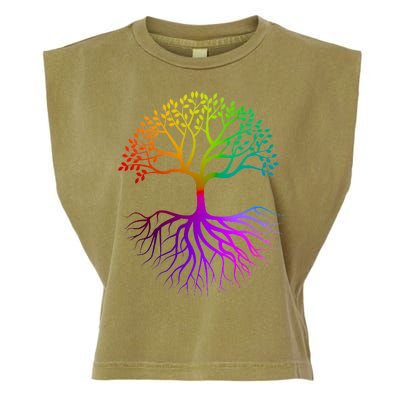 Rainbow Colorful - Tree Of life Garment-Dyed Women's Muscle Tee