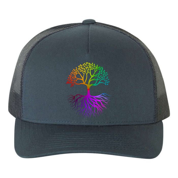 Rainbow Colorful - Tree Of life Yupoong Adult 5-Panel Trucker Hat